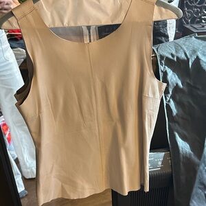PJK Patterson J. Kincaid cream leather Top